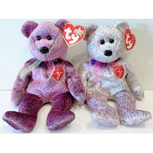 クマぬいぐるみ　Tyビーニーズベイビーズ2体セット　2000SignatureBear&amp;2001Si...
