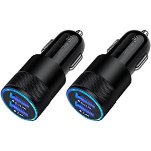 Fast USB Car Charger, [2Pack] 5.4A/30W 2Ports Quick Charge 3.0 Car Charger Adapter Rapid Charging Phone Car Charger Plug Compatible Samsung