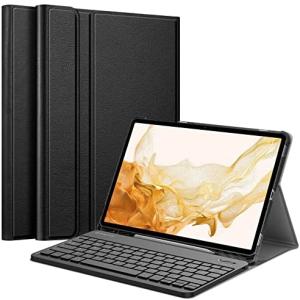 Fintie Keyboard Case for Samsung Galaxy Tab S8 Plus 2022/S7 FE 2021/S7 Plus 2020 12.4 inch with S Pen Holder, Slim Stand Cover Detachable Wi