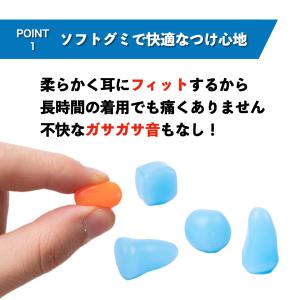 耳栓 高性能 睡眠用 シリコン 遮音 防音 サ...の詳細画像3