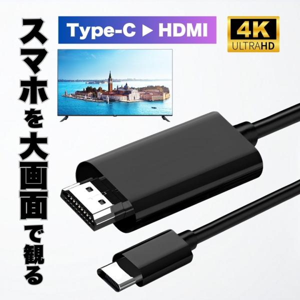 タイプC HDMI 変換ケーブル USB Type-C to HDMI 変換ケーブル HDMI変換ア...
