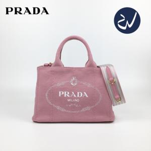 PRADA プラダ トートバッグ ハンドバッグ カナパ トート バッグ ショルダーバッグ 2WAY ブランド キャンバス 大容量 ピンク プレゼント 女性 送料無料 新品