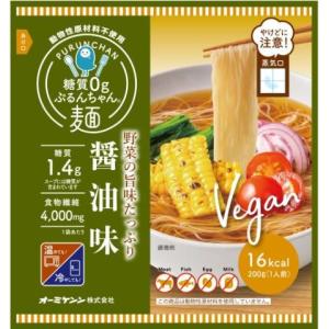 ぷるんちゃん麺 醤油味 x4個 定価1080円相当 vegan ヴィーガン
