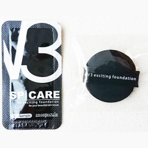 送料無料 V3ファンデーション スピケア お試し1ｇ ミニスポンジ付きセット SPICARE エキサイティングファンデーション