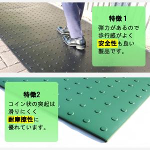 ゴムマット 駐車場 厚さ10mm 1枚 らくら...の詳細画像5
