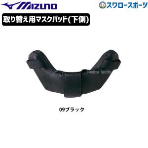 野球 ミズノ マスク・レガーズ付属品 取り替え用マスクパッド（下側） 2ZQ337 Mizuno 野球部 野球用｜swallow4860jp