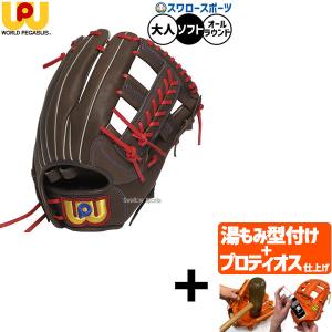 【プロティオス型付け込み/代引不可 】野球 ワールドペガサス エディット ソフトボール グローブ グラブ ソフト用 オールラウンド用 大人用 一般用 WGS5FED1L wo