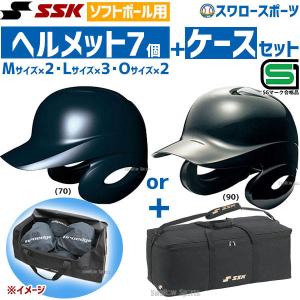 ＼26(日)最大ポイント16倍／ SSK エスエスケイ ソフトボール用 打者用 ヘルメット 両耳付き ヘルメット兼キャッチャー防具ケース｜swallow4860jp