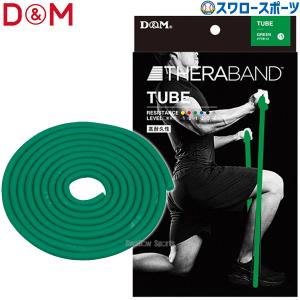 野球 D＆M THERABAND セラバンド セラチューブ ブリスターパック 3m 強度レベル+1 グリーン エクササイズ チューブ TTB13 野球用品｜swallow4860jp