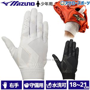 ＼2(日)最大ポイント16倍／ 野球 ミズノ 手袋 少年 ジュニア 守備手袋 守備用手袋 片手 片手用 右手用 1EJEY261 MIZUNO 少年野球 野球用品 スワロースポー｜swallow4860jp