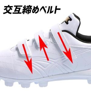 縫いP不可 野球 スパイク マジックテープ 白...の詳細画像5