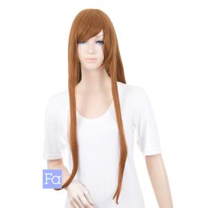 ロング ストレート 77cm「アップルパイ」「ウィッグネット付」コスプレウィッグ