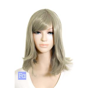 ミディアム 「ローリエ」「ウィッグネット付」 ミディアムウィッグ 安い コスプレウィッグ 耐熱 (mi-t1109)｜swallowtail-wig