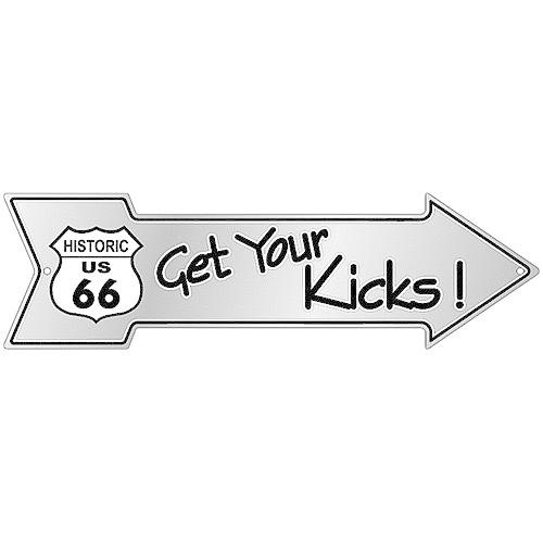RT 66 （ルート 66） アルミニウム サイン RT.66 GET YOUR KICKS! SA...
