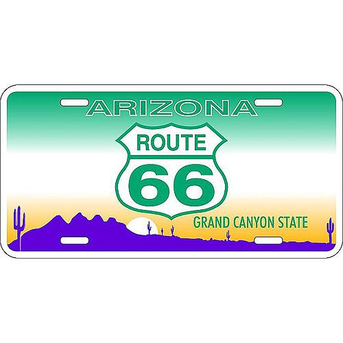 RT 66 （ルート 66） アルミニウム サイン RT.66  LICENSE PLATE ＜AR...
