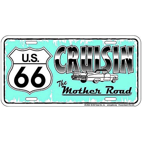 RT 66 （ルート 66） アルミニウム サイン RT.66  LICENSE PLATE SLR...