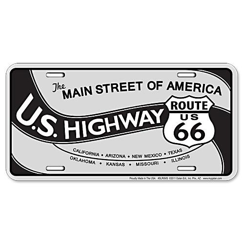 RT 66 （ルート 66） アルミニウム サイン RT.66  LICENSE PLATE SLR...