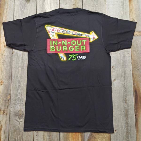 In-N-Out Burger インアンドアウトバーガー Ｔシャツ 75th ブラック