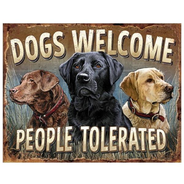 ティン サイン Dogs Welcome MS2279