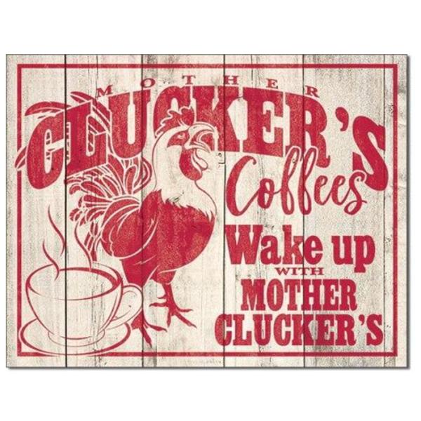 ティン サイン Clucker's Coffees MS2317