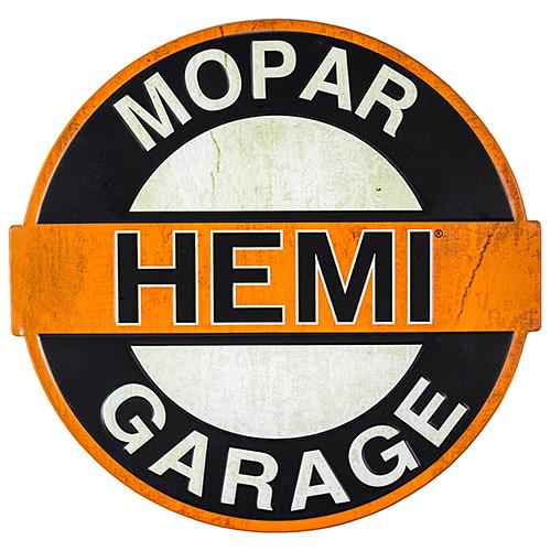 エンボス ティン サイン MOPAR HEMI GARAGE CA-MS-267872