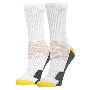 ODD SOX（オッド ソックス）WOMEN'S BASIC WHITE YELLOW GRAY HEATHER OS-SOC-WMB-30815-3BSCW｜swam