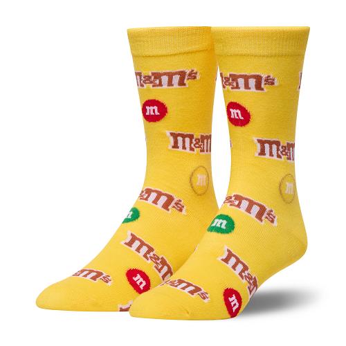 CRAZY SOCKS ラージ フィート ソックス M&amp;M's ALL OVER 38198MNCF