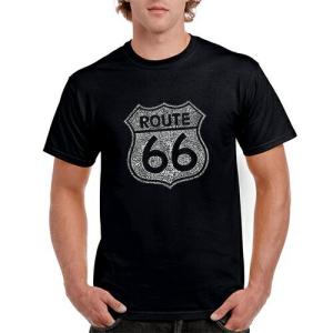Tシャツ RT 66 ルート 66 Cities Along The Legendary LA-TS-RT66-BK｜swam