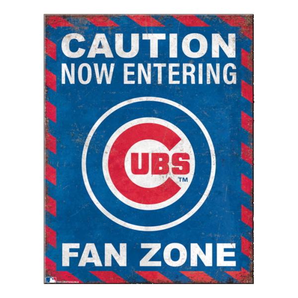 ティン サイン Chicago Cubs Fan Zone Zone MS8140