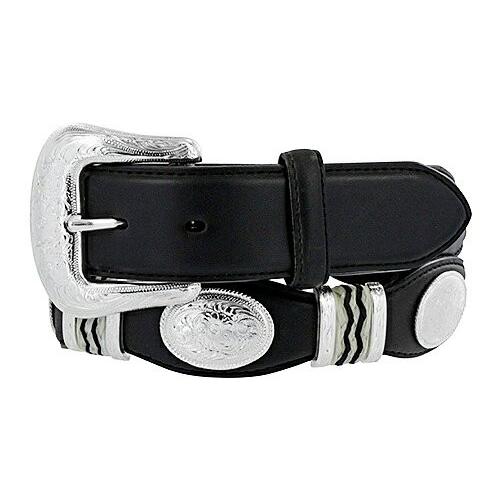 トニーラマ （TONY LAMA） ウエスタンベルト BLACK 9113L