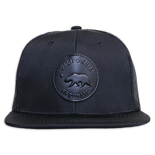 フラット バイザー キャップ CALIFORNIA BEAR ソリッド ブラック AC-CP-SM0...