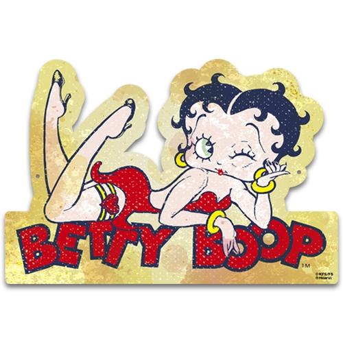 スティール サイン Betty Laying Down ベティーブープ Betty Boop PT-...