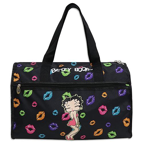 ダッフル バッグ シッティング ウィズ リップス ブラック ベティー ブープ Betty Boop ...