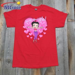 Tシャツ レッド アダルト サイズ ベティー ブープ Betty Boop It's All Abouto Me 66106｜swam