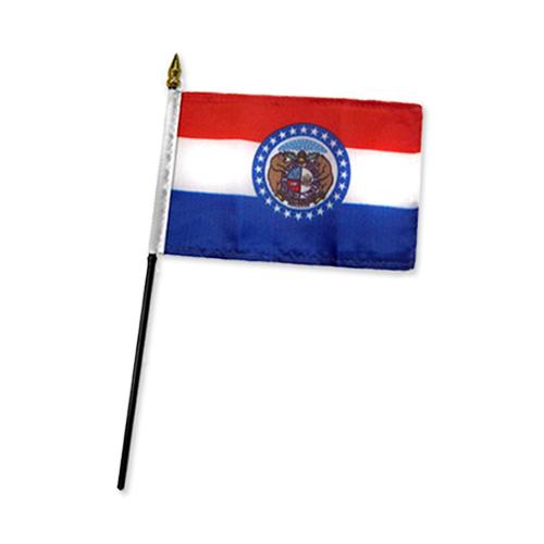 4x6 inch スティック フラッグ MISSOURI F-DF-MISSOURI
