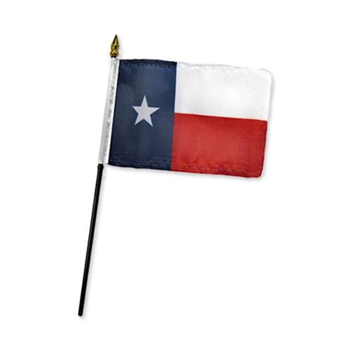 4x6 inch スティック フラッグ TEXAS F-DF-TEXAS