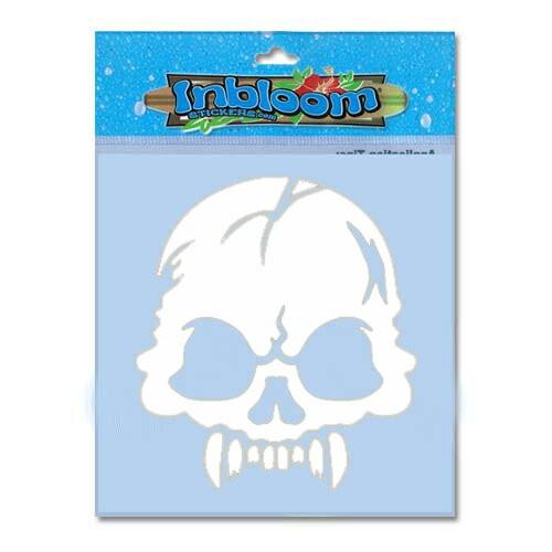 3-D カットアウト ステッカー Lサイズ ブルータル スカル #005