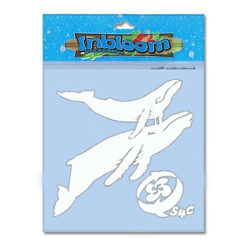 3-D カットアウト ステッカー Lサイズ S4C ホエール #037