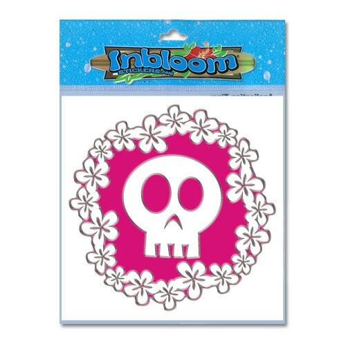 3-D カットアウト ステッカー Lサイズ フローリー スカル #050