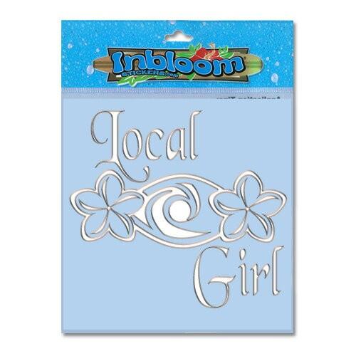 3-D カットアウト ステッカー Lサイズ ローカル ガール #074