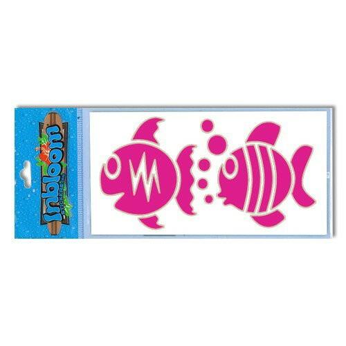 3-D カットアウト ステッカー Mサイズ ツーフィッシュ #708