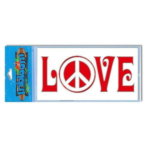 3-D カットアウト ステッカー Mサイズ ラブ＆ピース #723