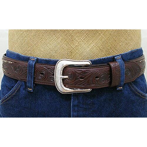 ジャスティン （JUSTIN） ウエスタンベルト PRESCOTT HORSE HAIR BROWN...