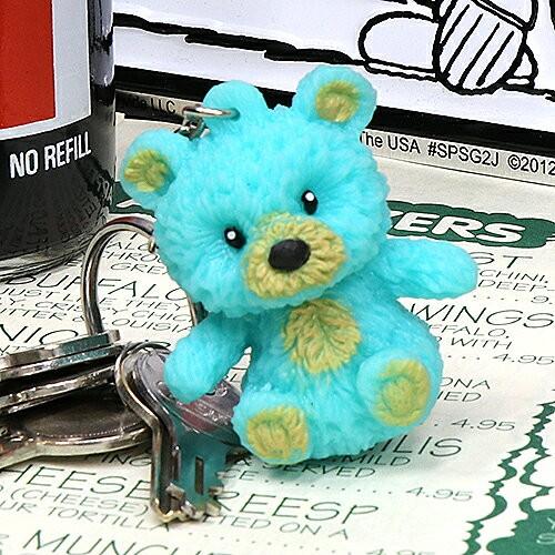 ターコイズ ベアー スクィーズ キーチェーン KRQ116