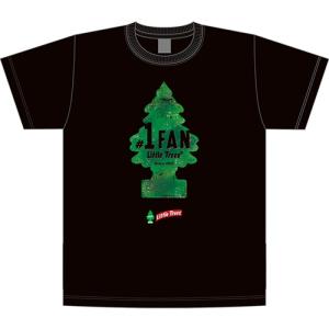 リトル・ツリー LITTLE TREES " #1 FAN " Tシャツ ブラック　LT-RB-TS-02BK｜swam