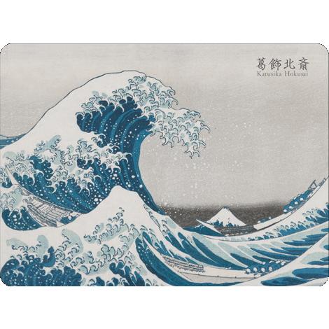 ＜ダイナー マット＞　北斎 「神奈川沖浪裏」　吸水性と弾力のあるランチョンマット