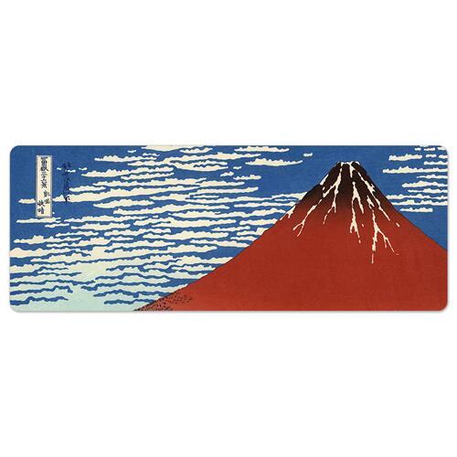 ＜カウンター マット＞　北斎 「赤富士」（凱風快晴）テーブルマット　バーマット