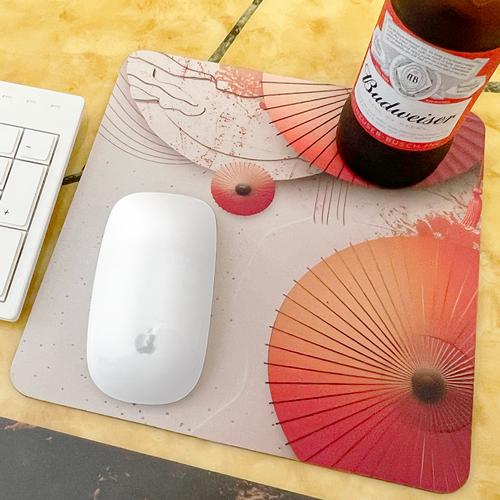 ＜SAKEマット＞　和傘　｜酒器・ボトル対応 吸水マット　酒マット