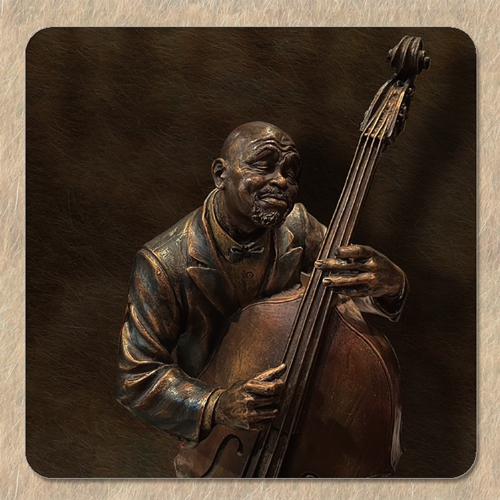 【SAKEマット】　JAZZ ベース　｜グラス・ボトル対応 吸水マット　酒マット