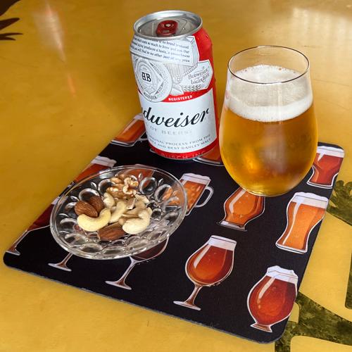 ＜SAKEマット＞　ビア グラス　｜グラス・ボトル対応 吸水マット　酒マット